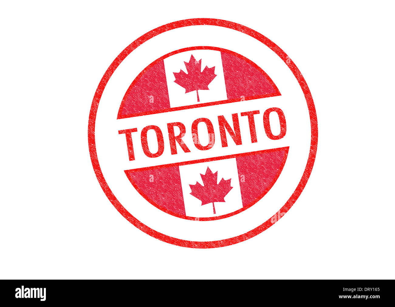 Passportstyle TORONTO rubber stamp over a white background Stock Photo