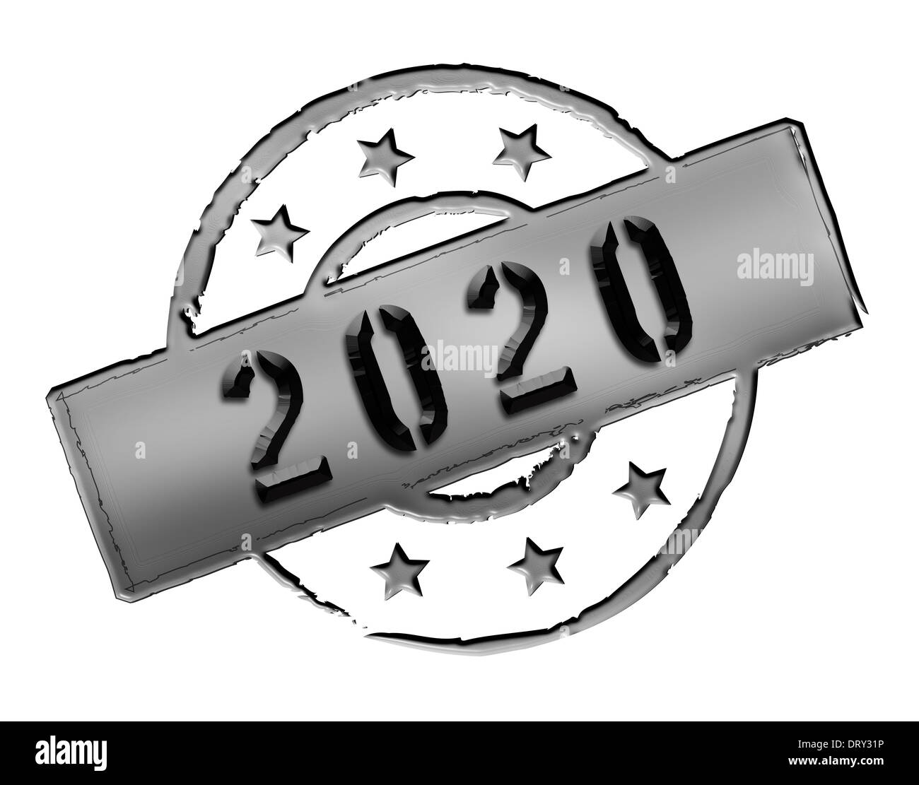 2020 - Stamp Stock Photo