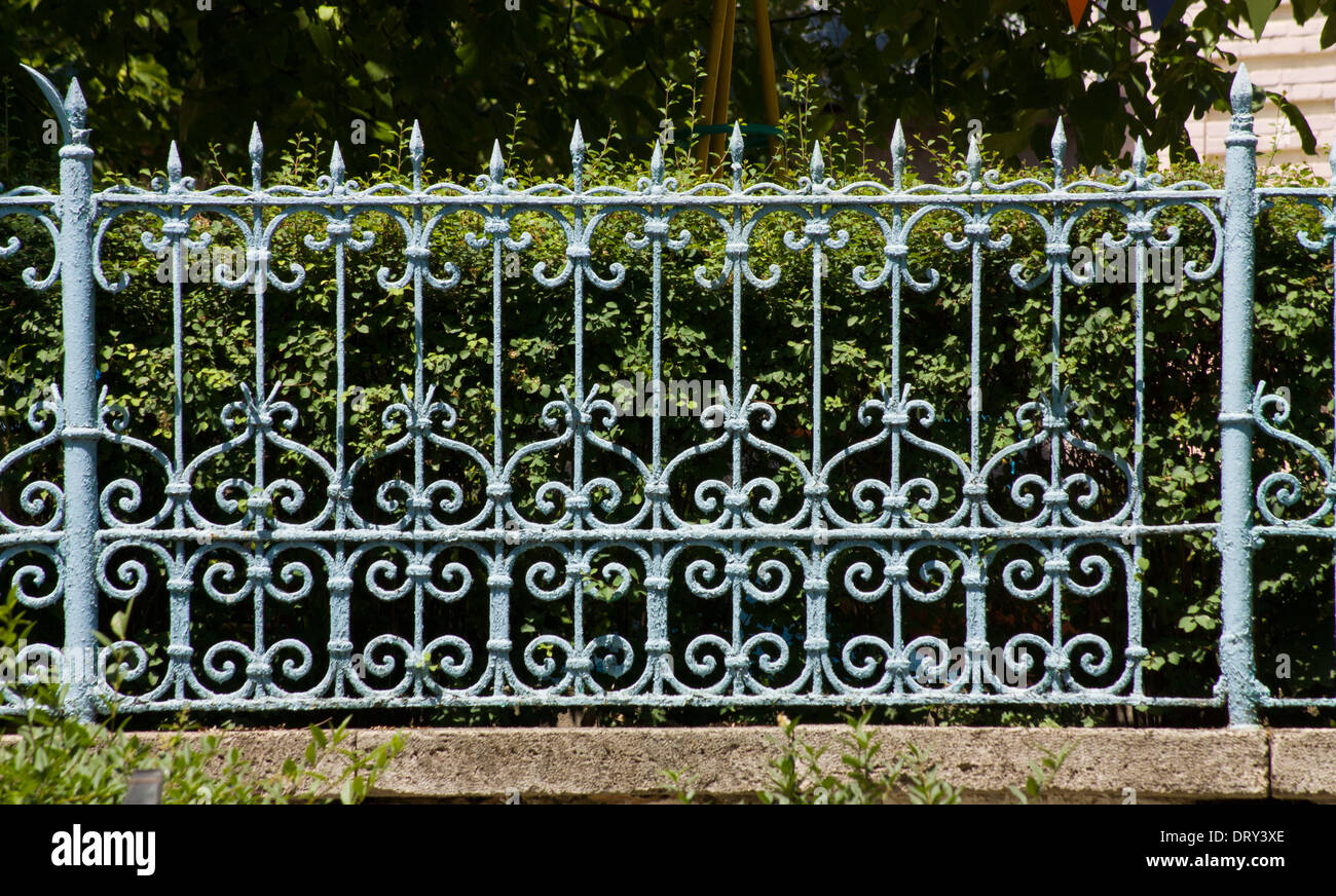 Ornate Wrought Iron Fence Stock Photos & Ornate Wrought Iron Fence