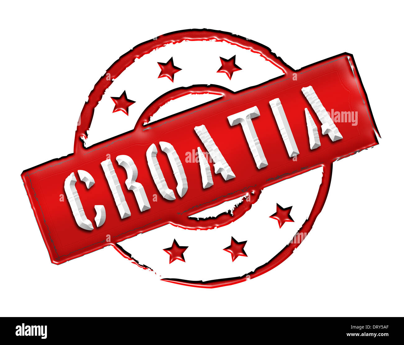 Croatia - Stamp Stock Photo - Alamy
