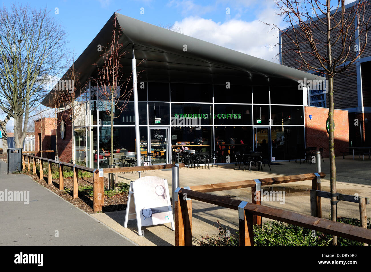 Starbucks Coffee Shop Aspire & Jubilee Campus Nottingham University.UK