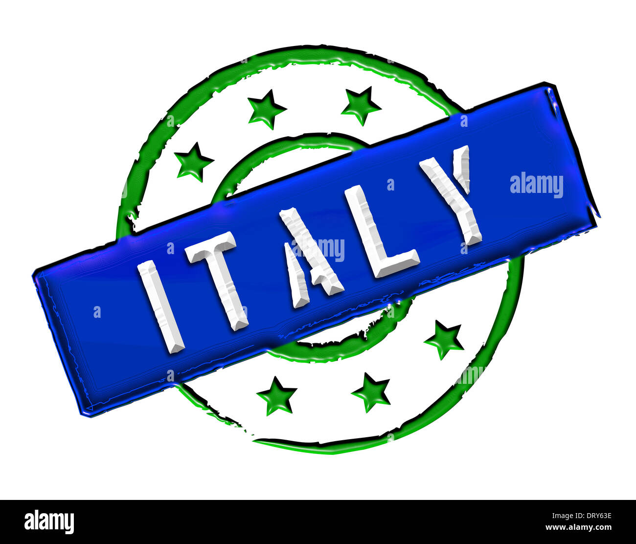 Italy - Stamp Stock Photo