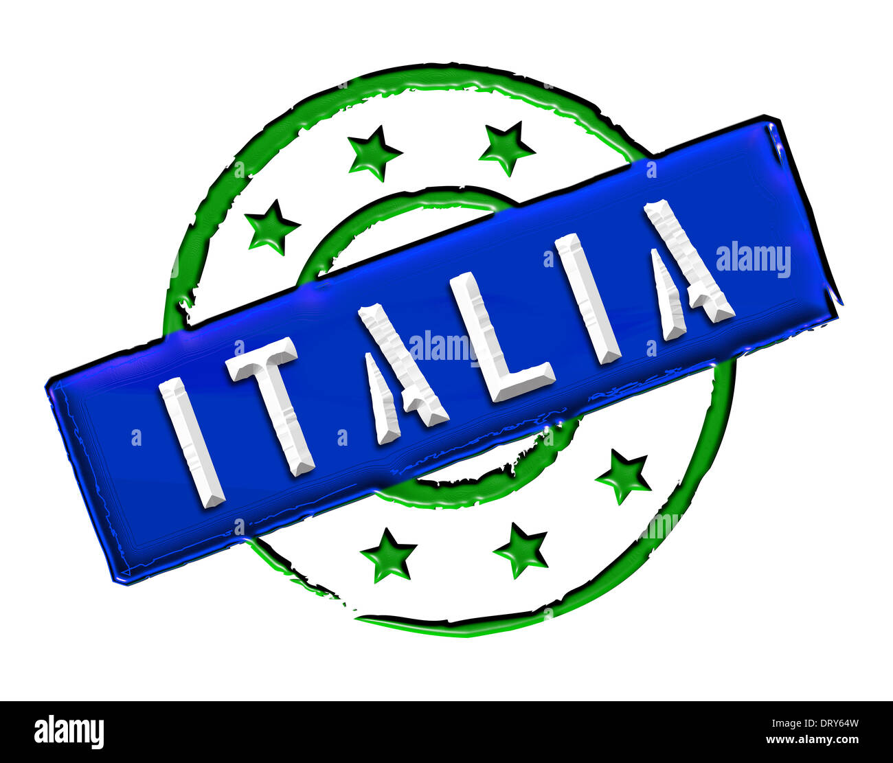 Italia - Stamp Stock Photo