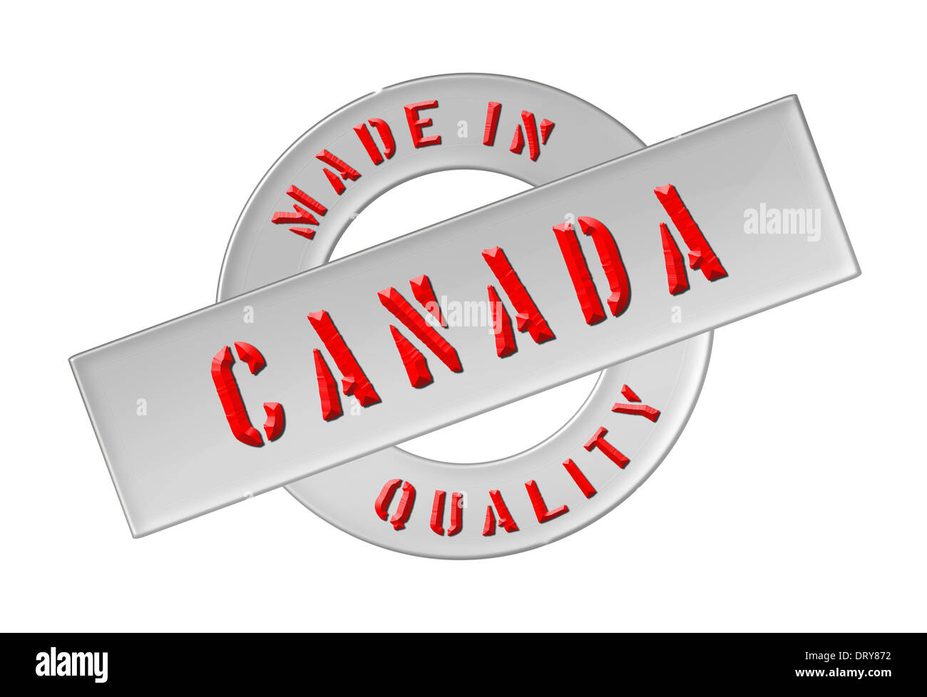 Made in canada Stock Photo