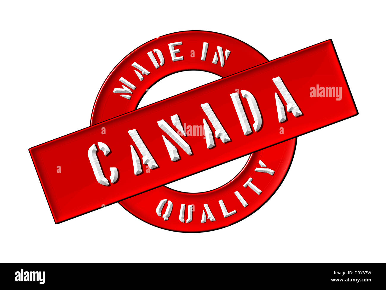 Made in canada Stock Photo
