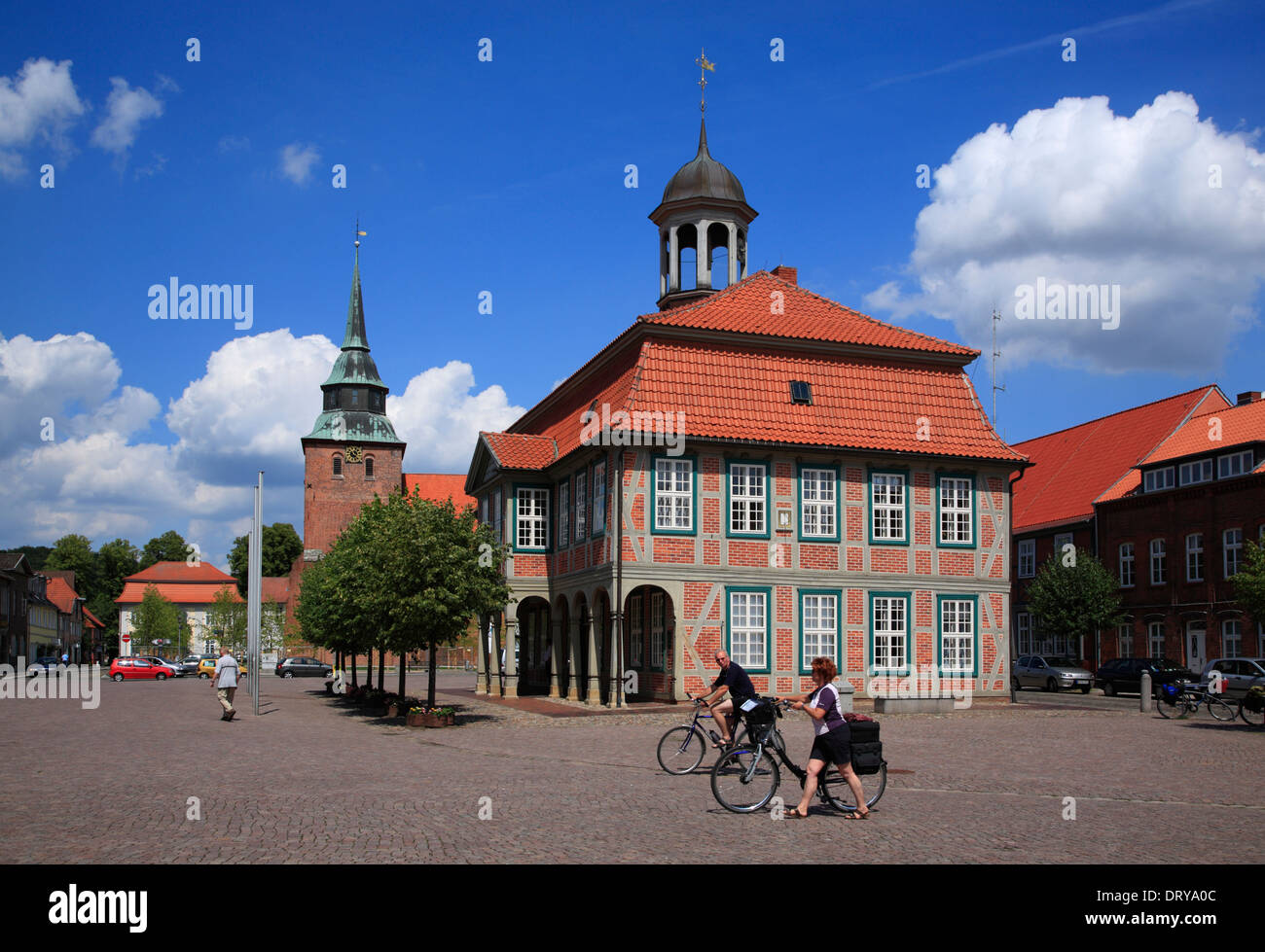 Town hall Boitzenburg/Elbe,  Mecklenburg Western Pomerania, Germany, Europe Stock Photo