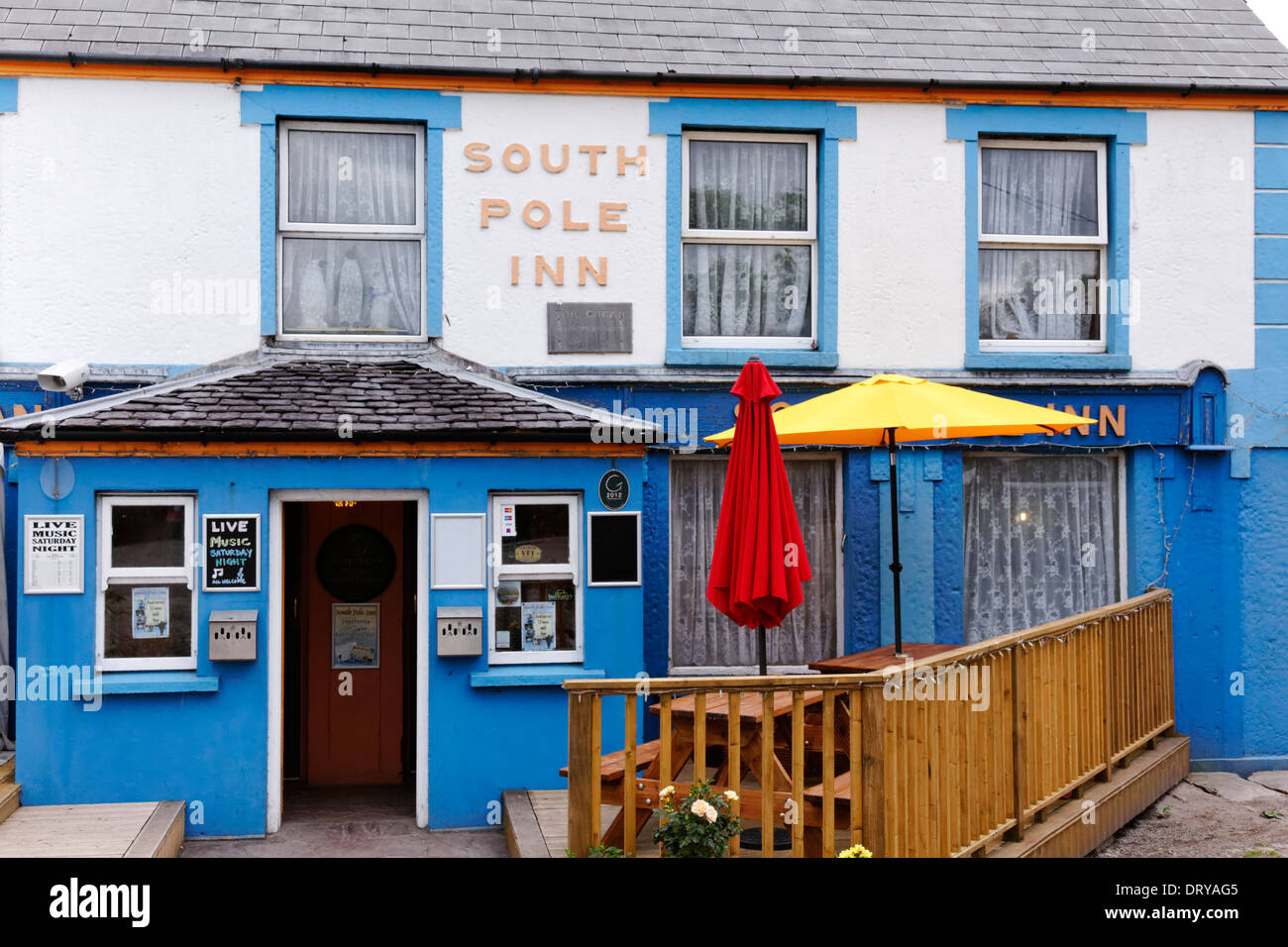The South Pole Inn, owned by Tom Crean, in Anascaul in County Kerry, Ireland Stock Photo