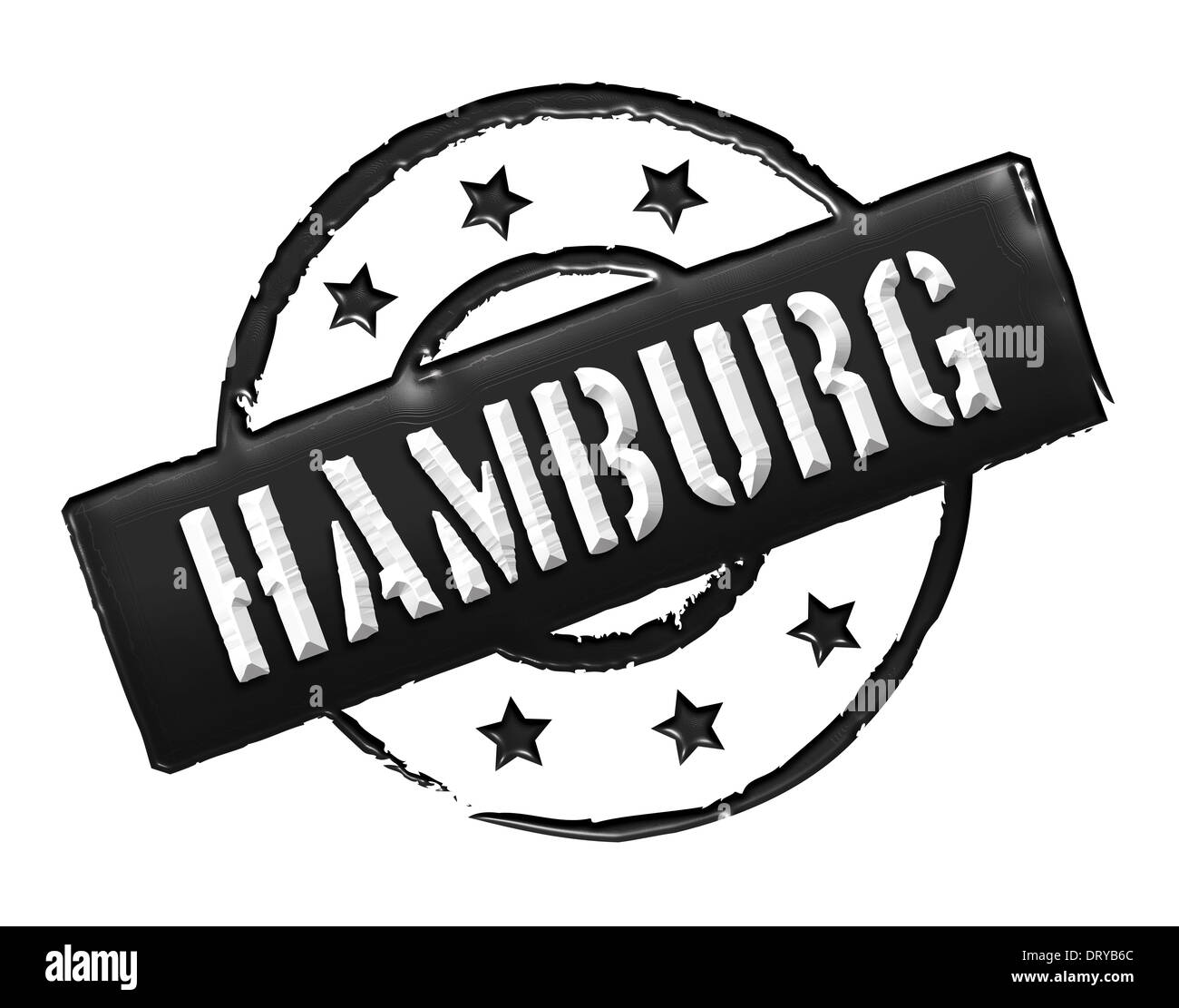 Stamp - HAMBURG Stock Photo