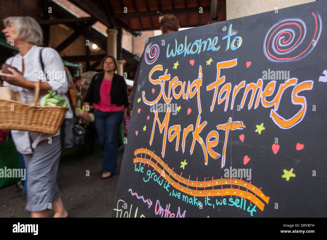 Stroud Farmers' Market, Gloucestershire UK Stock Photo