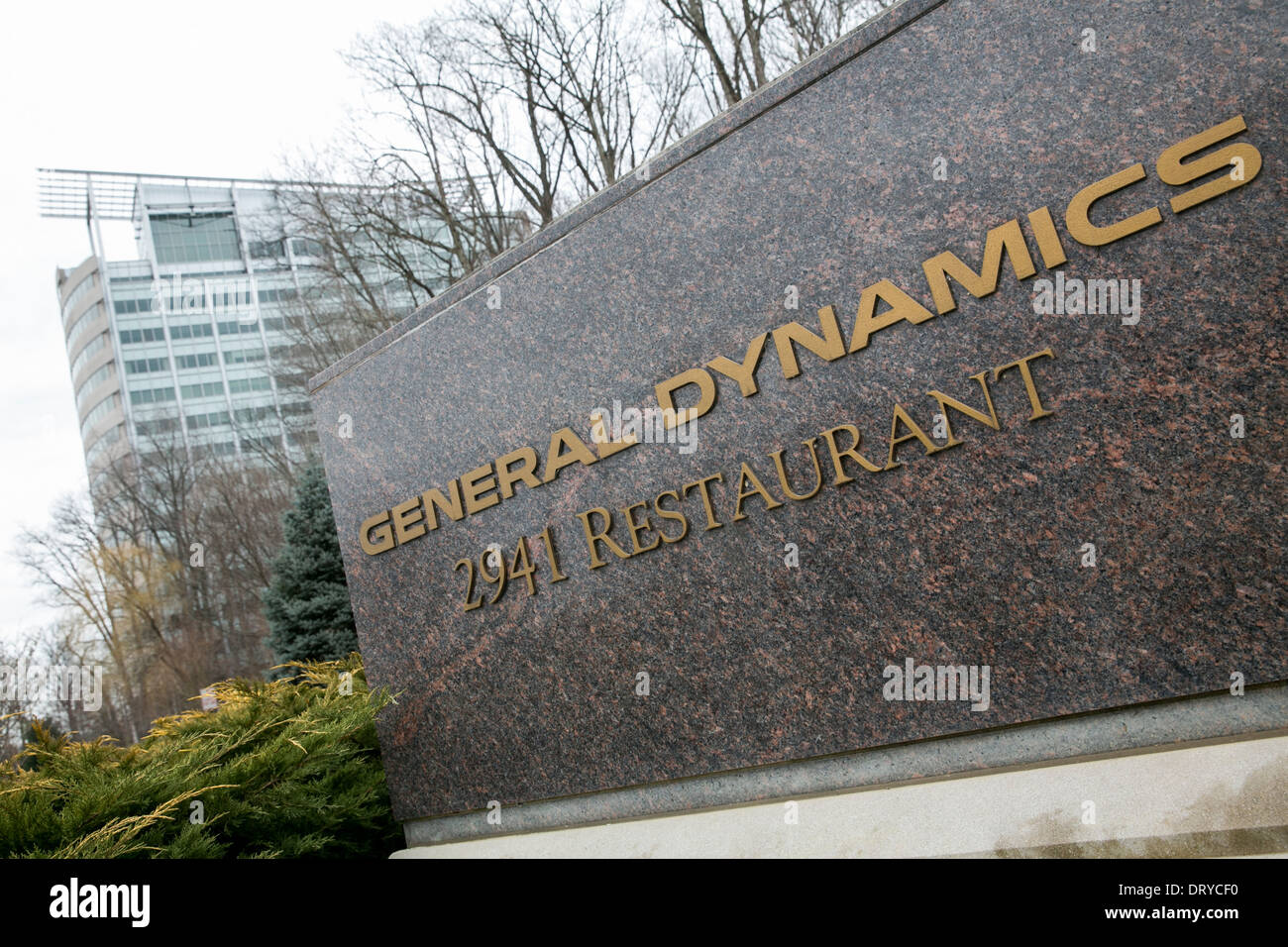 The headquarters of General Dynamics in Falls Church, Virginia.  Stock Photo