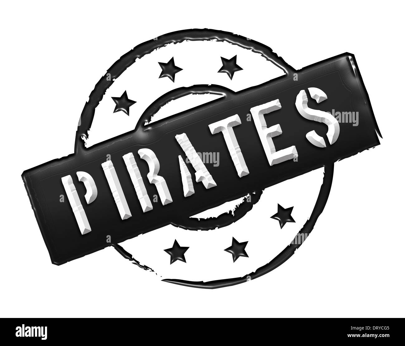 Stamp - Pirates Stock Photo