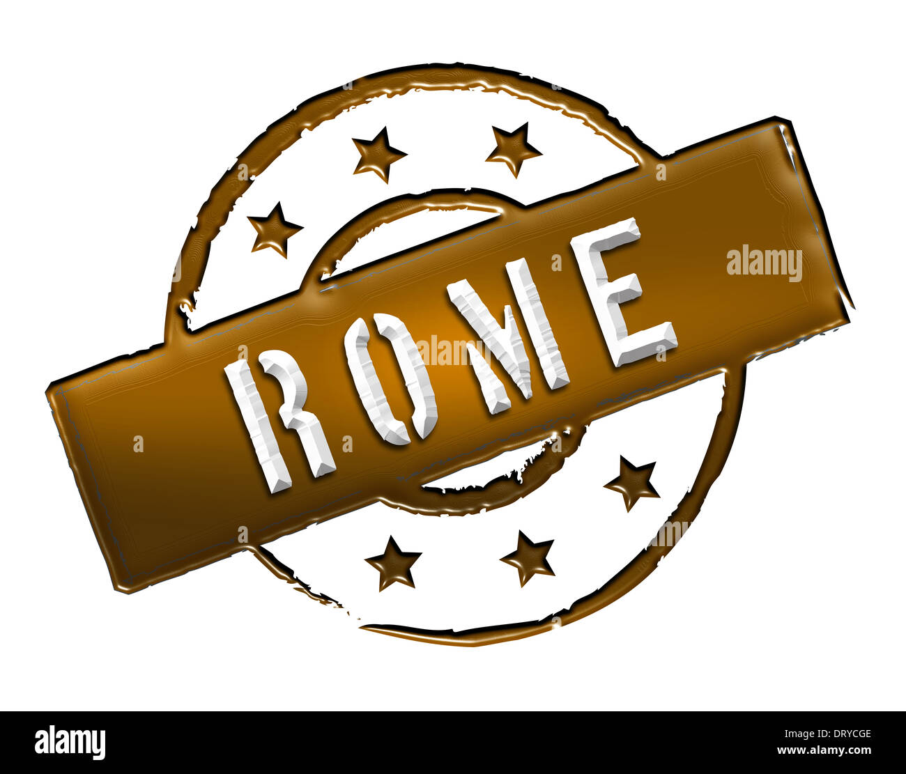 Stamp Rome Stock Photo Alamy