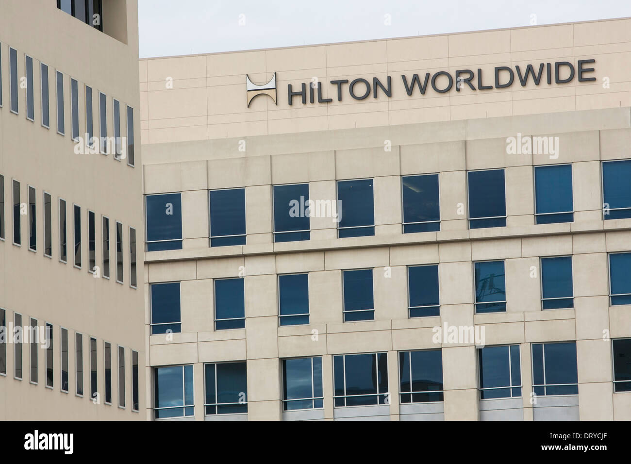 The headquarters of Hilton Worldwide in McLean, Virginia.  Stock Photo