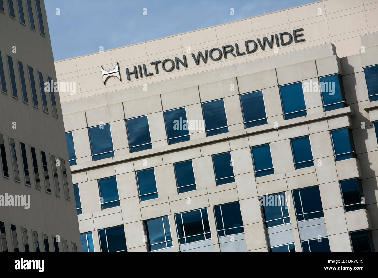 The headquarters of Hilton Worldwide in McLean, Virginia.  Stock Photo