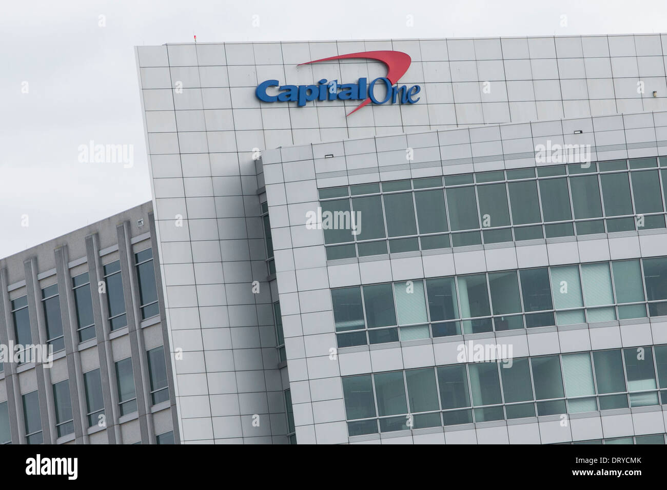 The headquarters of Capital One Bank in McLean, Virginia.  Stock Photo