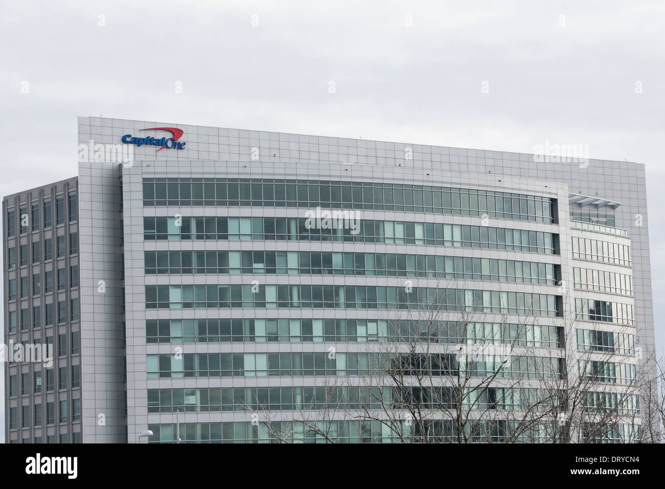 The headquarters of Capital One Bank in McLean, Virginia.  Stock Photo