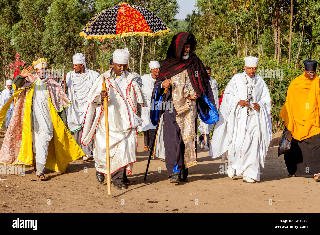 Church Deacons Lead The Congregation From The River After Service ...