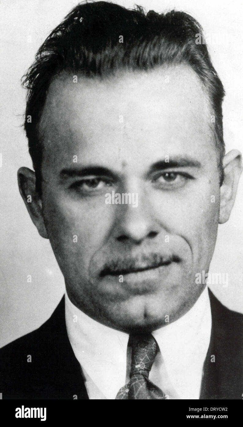 John Dillinger, John Herbert Dillinger, American gangster and bank robber in the Depression-era United States Stock Photo