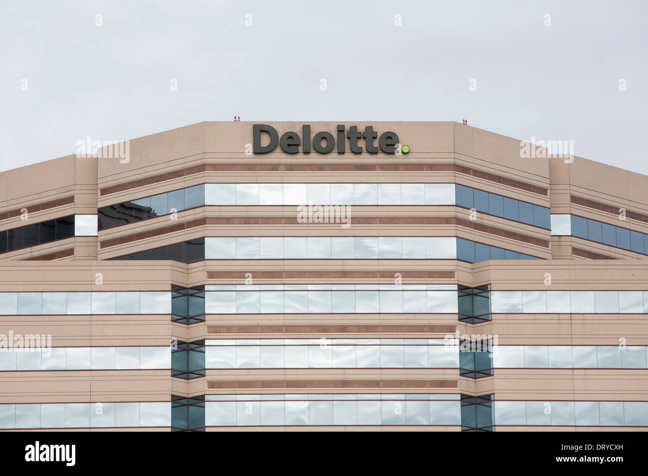 An office building occupied by Deloitte in Tysons Corner, Virginia.  Stock Photo