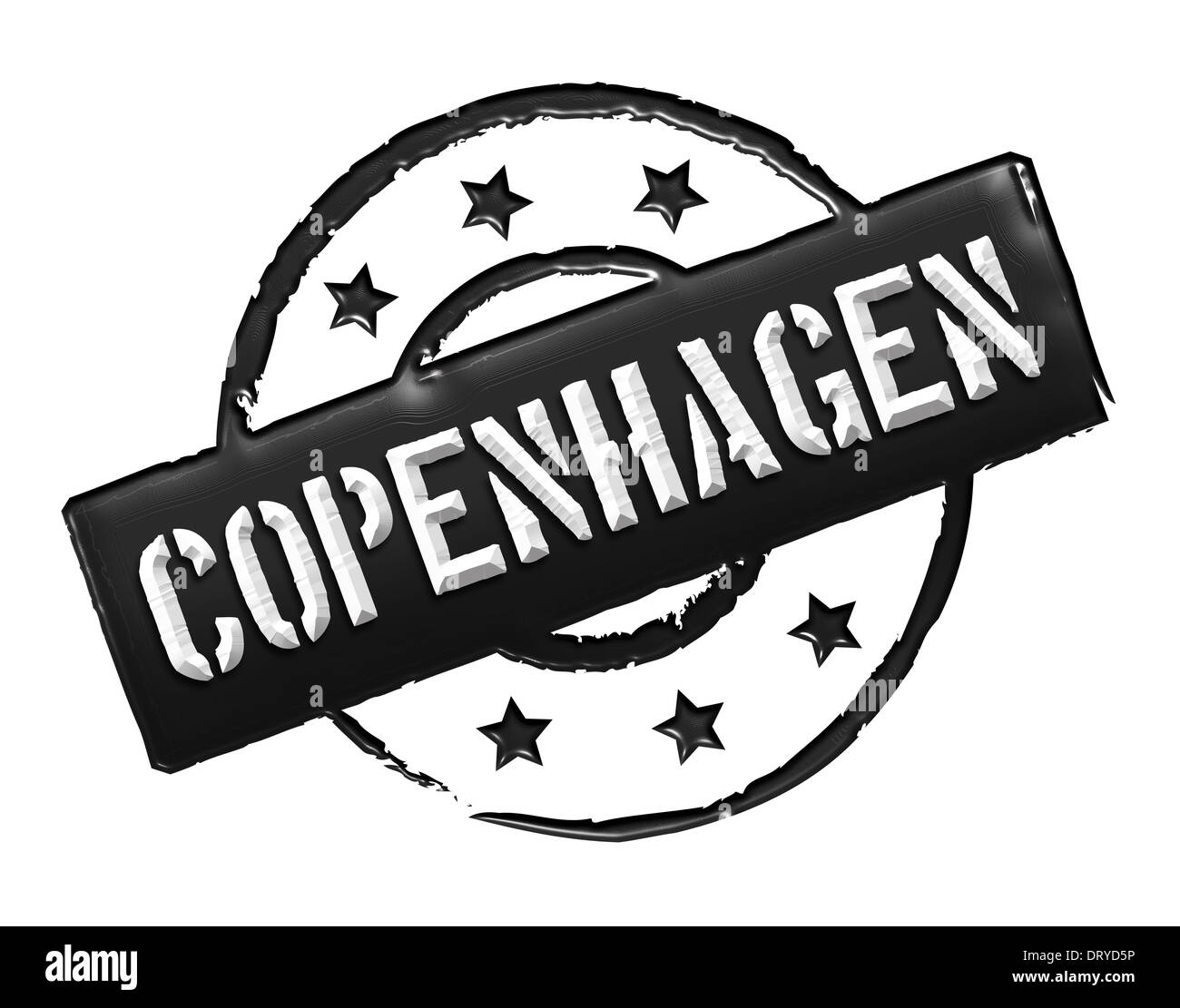 Stamp - Copenhagen Stock Photo