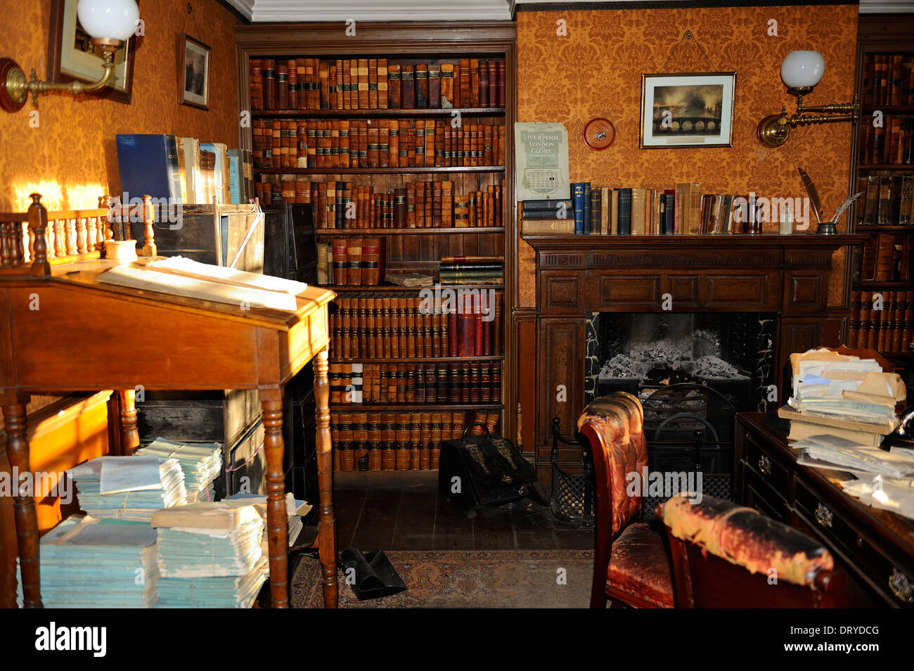 Interior of the Solicitor's Office - Beamish Open Air Museum, County Durham, England Stock Photo