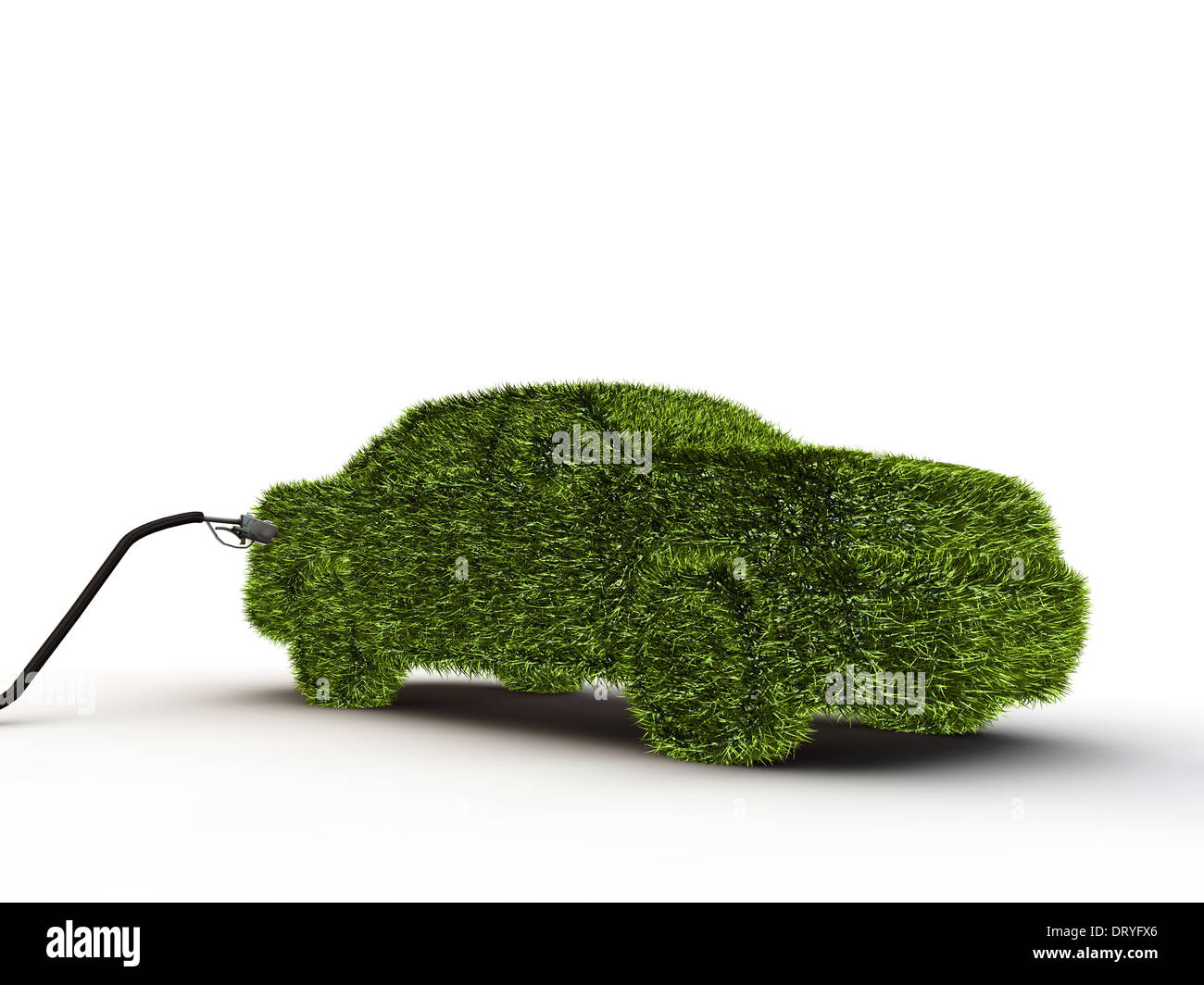 green car isolated on white background Stock Photo - Alamy