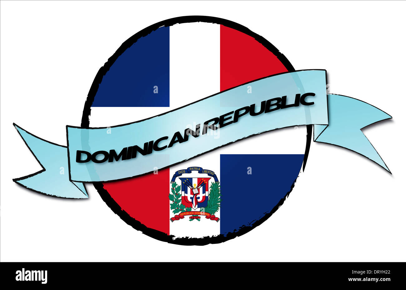 Circle Land DOMINICAN REPUBLIC Stock Photo Alamy