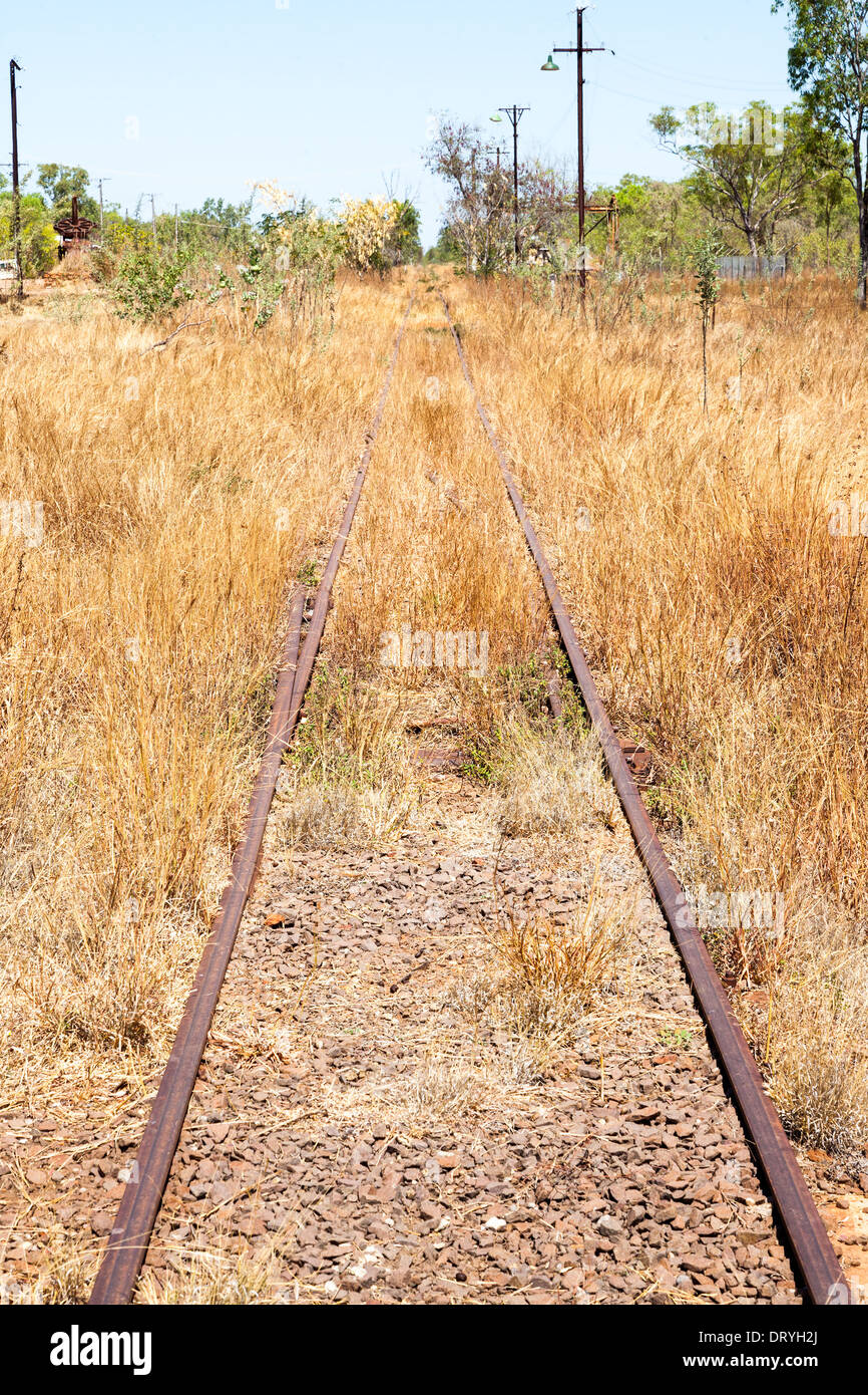 abandoned rail line australia Stock Photo