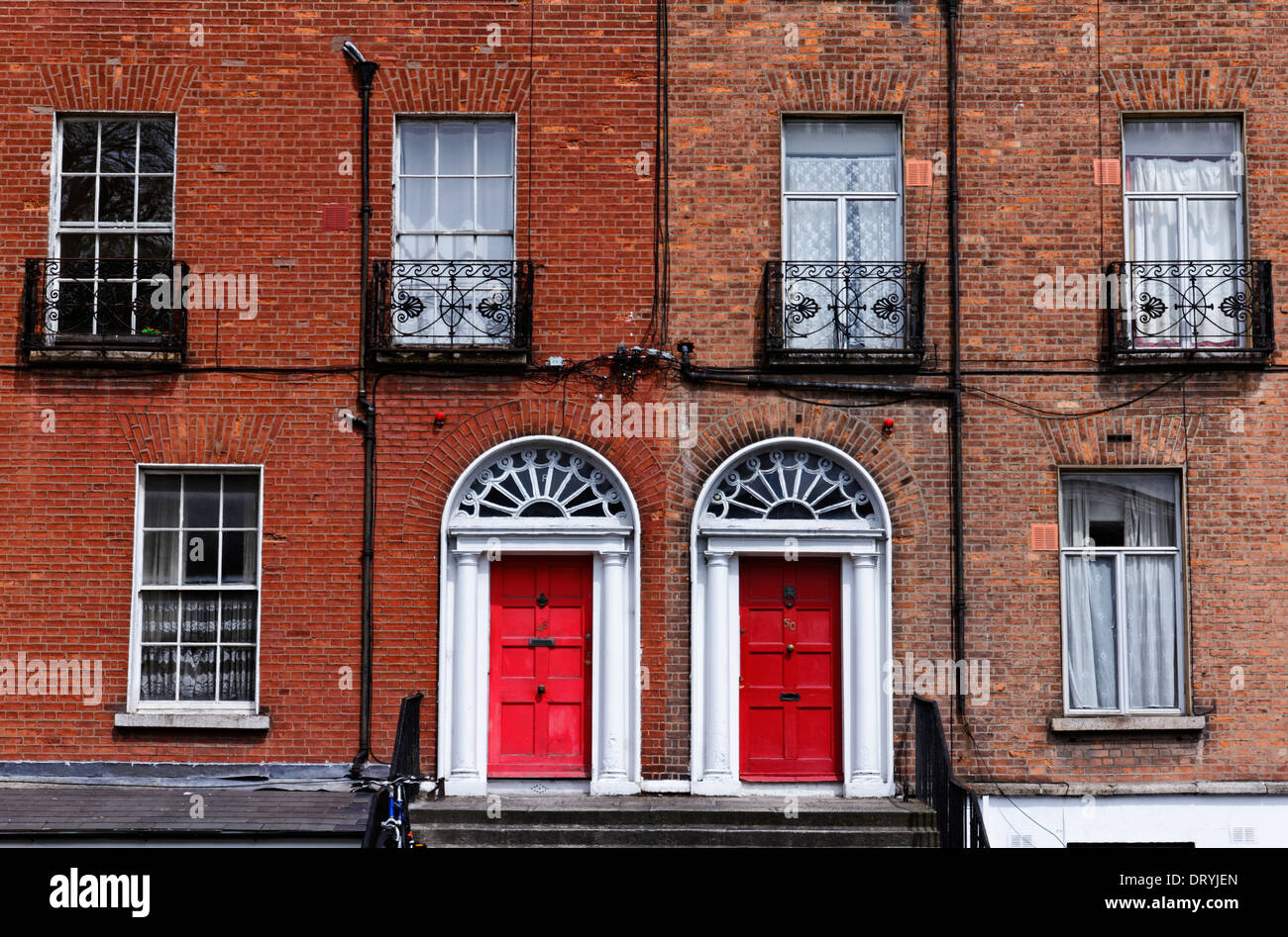 Doors and style architecture in Dublin, Ireland Stock Photo Alamy