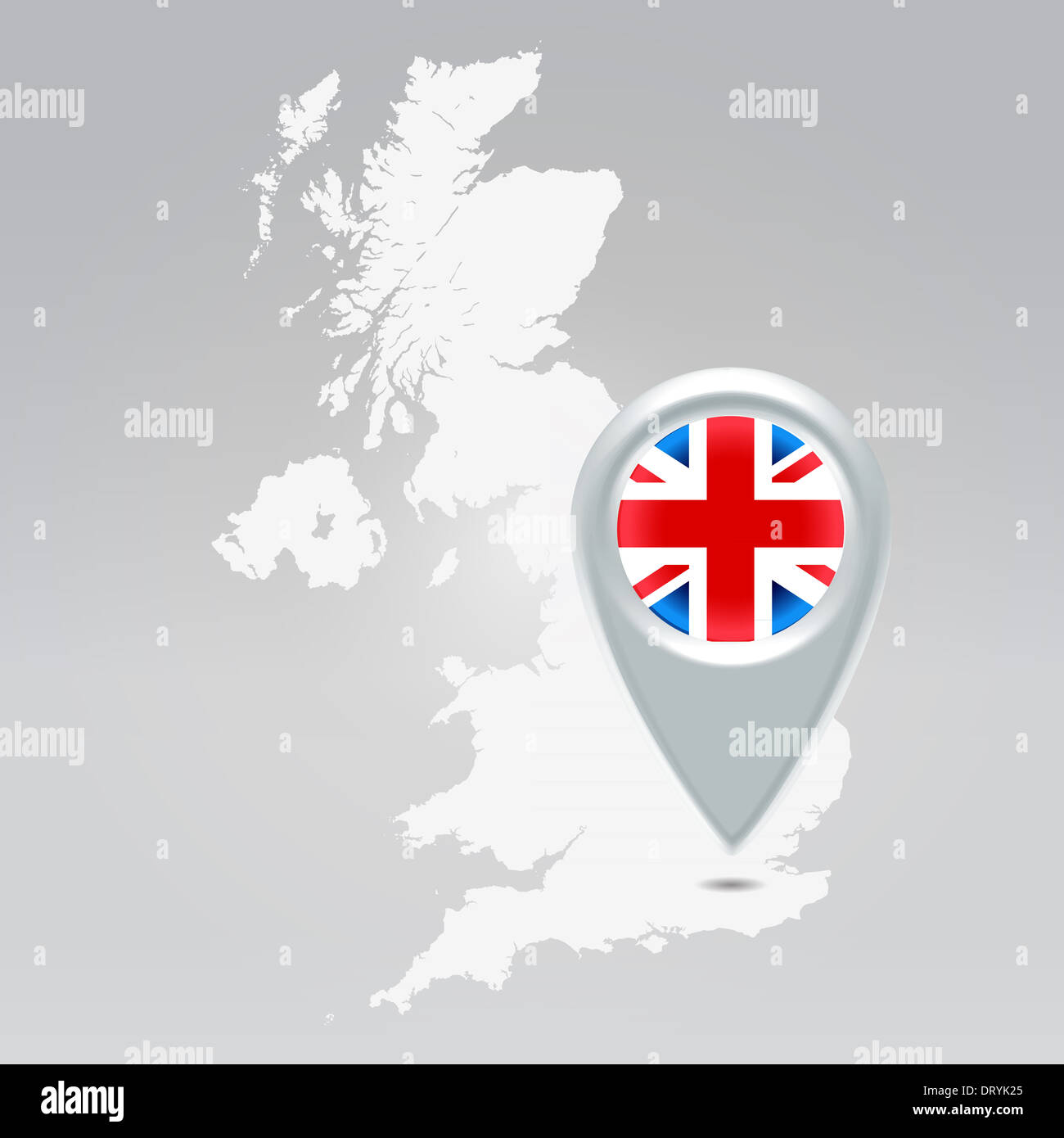 UK London pin Stock Photo