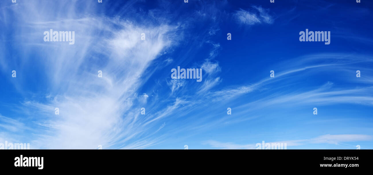 Summer blue sky with white clouds Stock Photo - Alamy