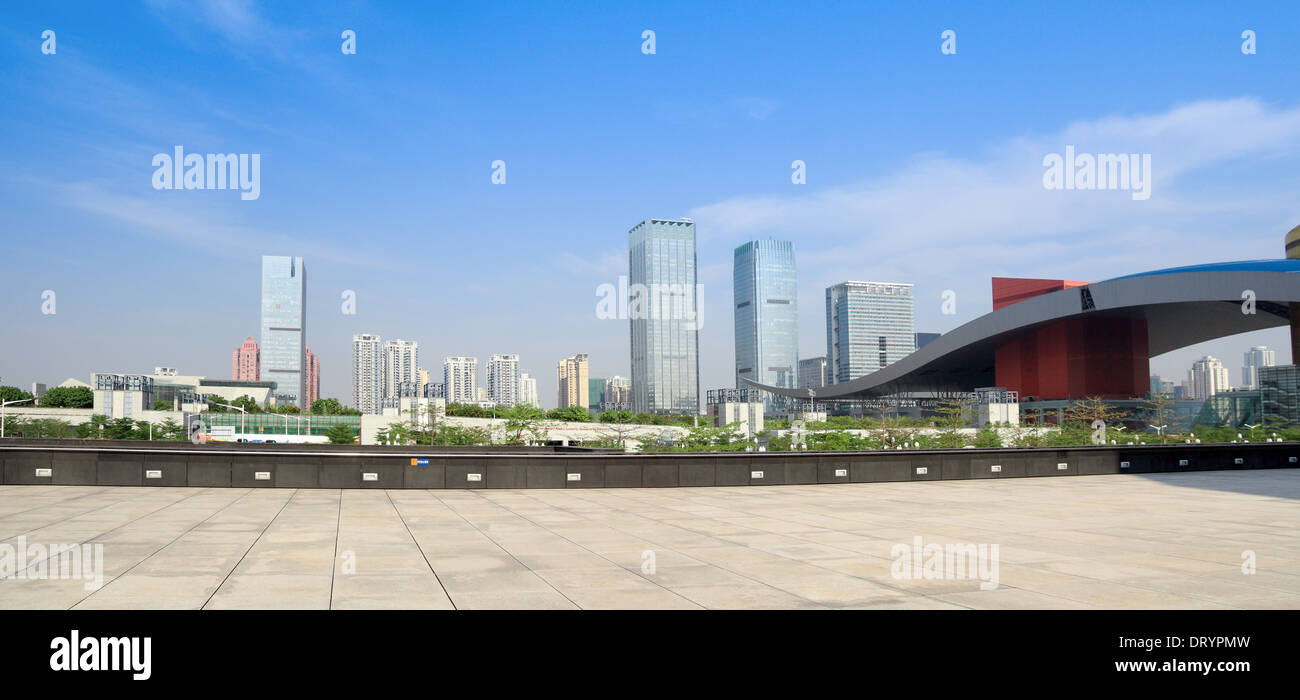 panoramic view of shenzhen city Stock Photo