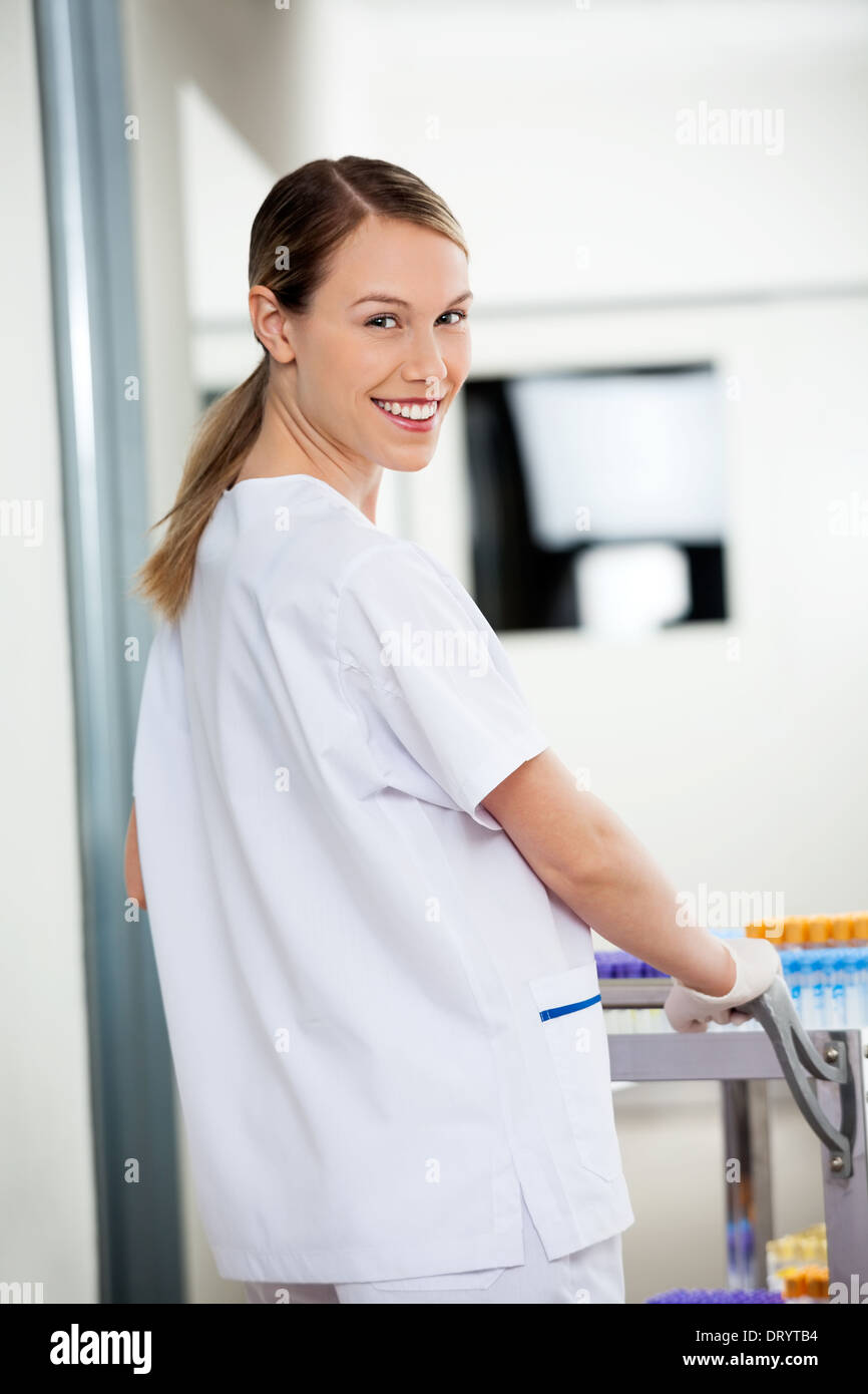 Pushing cart laboratory hi-res stock photography and images - Alamy
