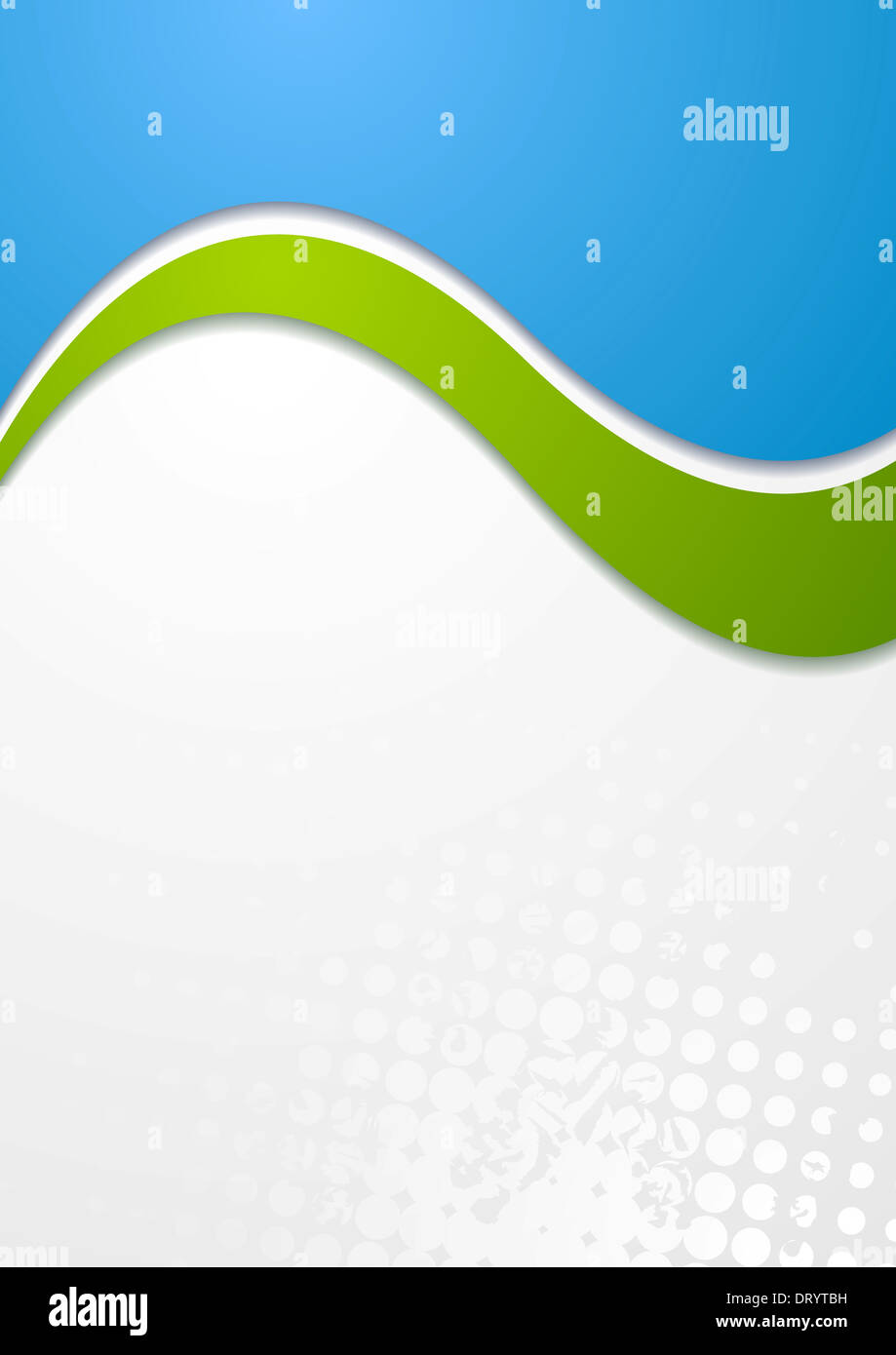 Abstract green and blue wavy design. Vector background eps 10 Stock ...