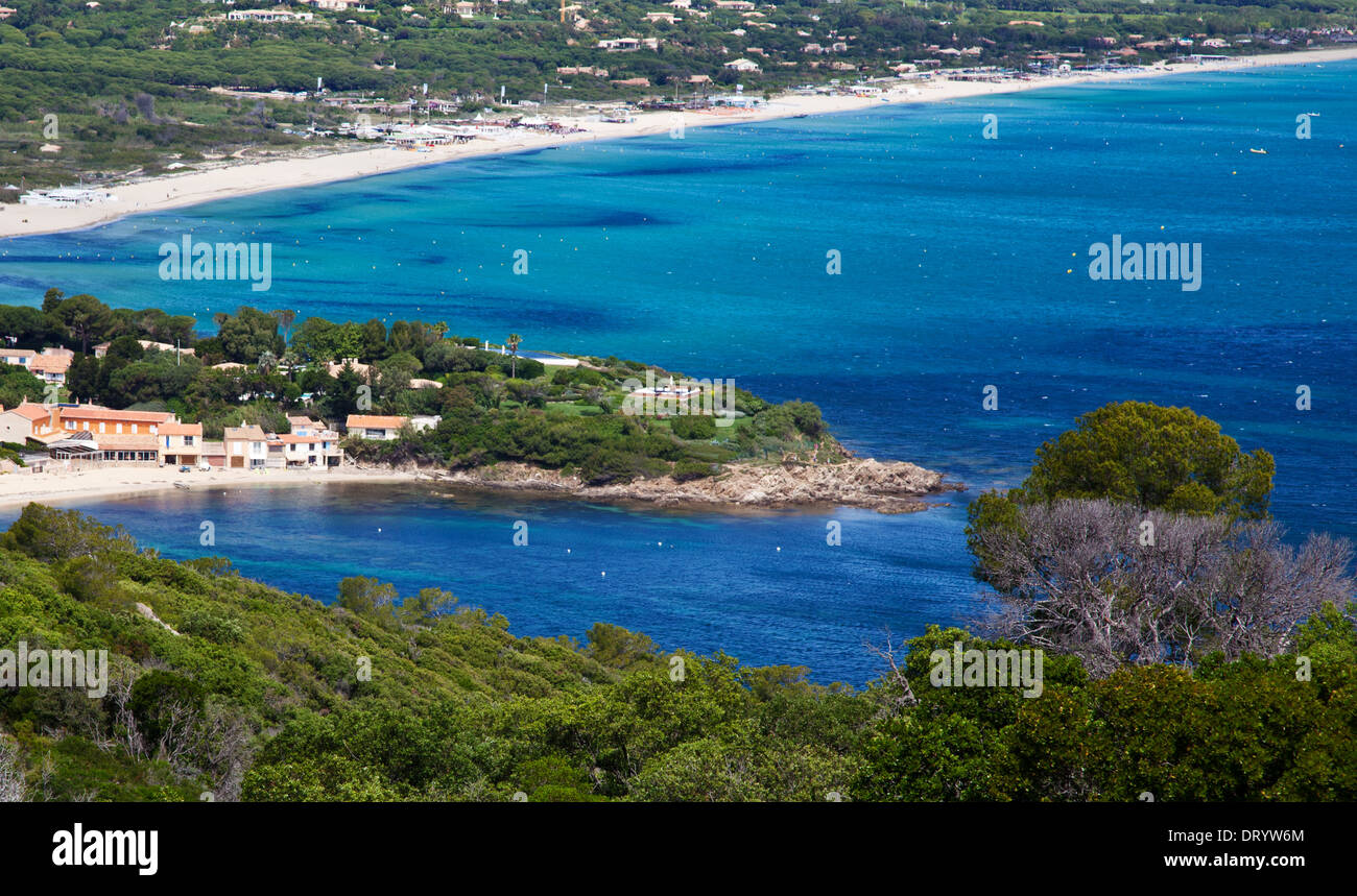 Pampelonne beach near st. Tropez. Stock Photo