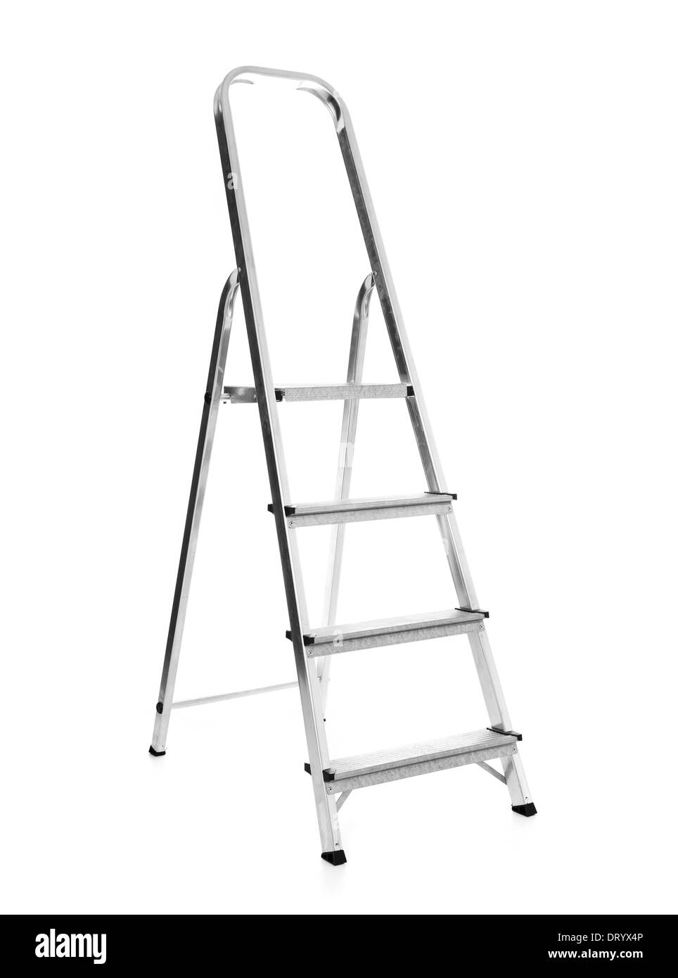 Standard step ladder. All on white background Stock Photo Alamy
