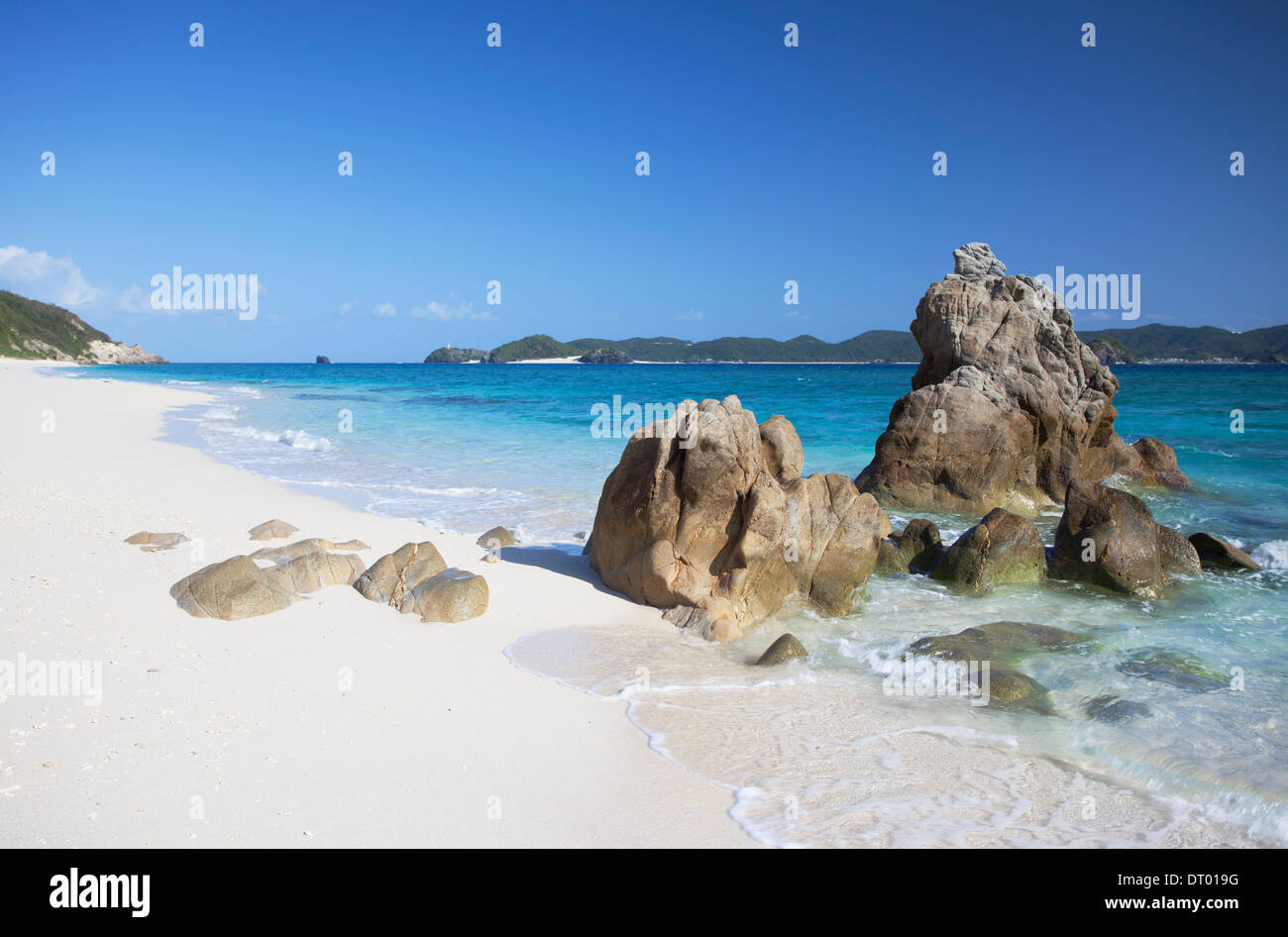 Nishibama Beach, Aka Island, Kerama Islands, Okinawa, Japan Stock Photo