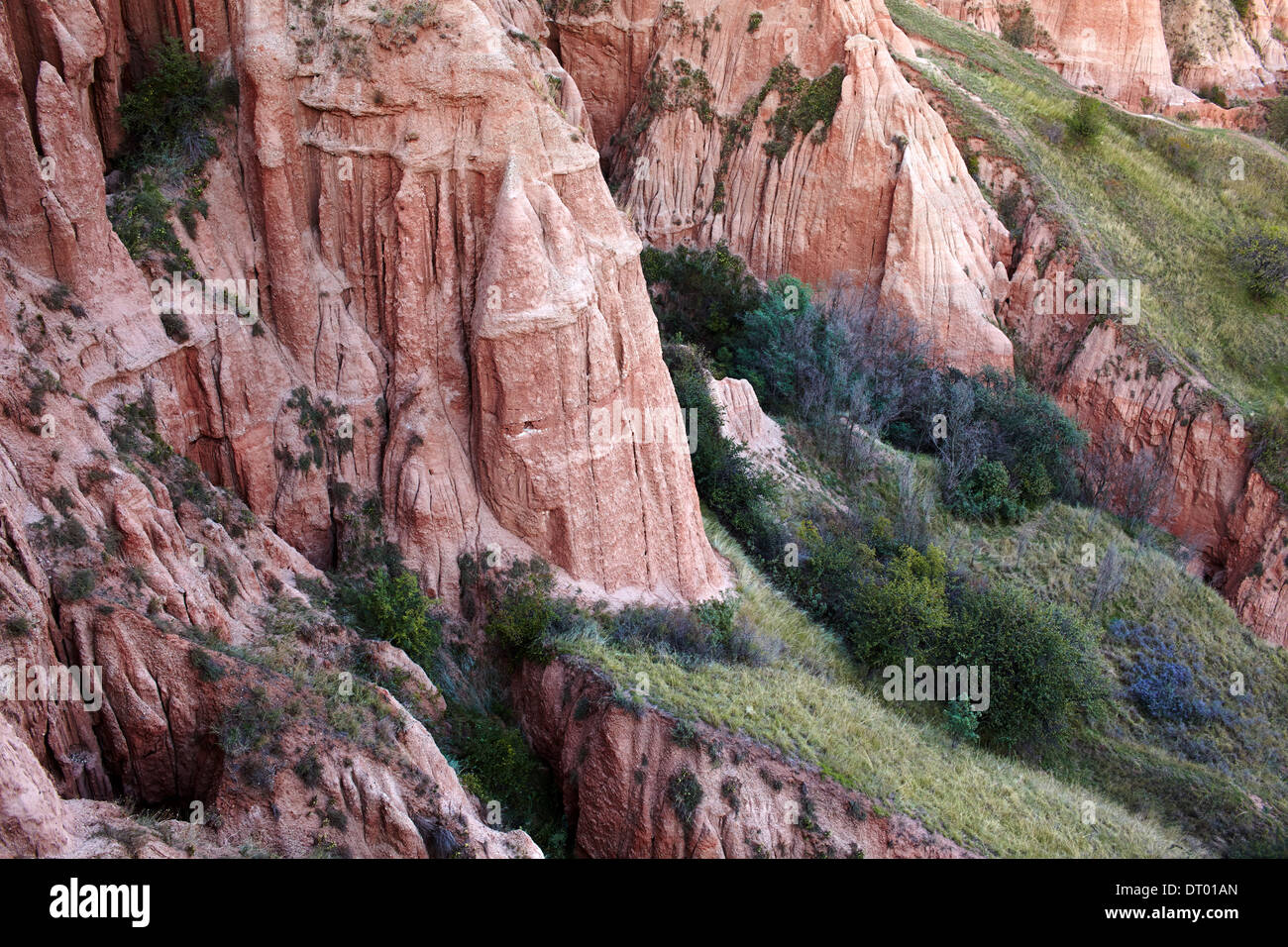Red Desert Ravines The beautiful Red Ravine (Rapa Rosie) from the Carpathian mountains ...