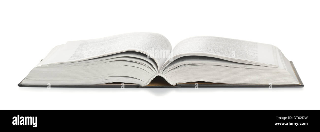 Open book isolated on white Stock Photo