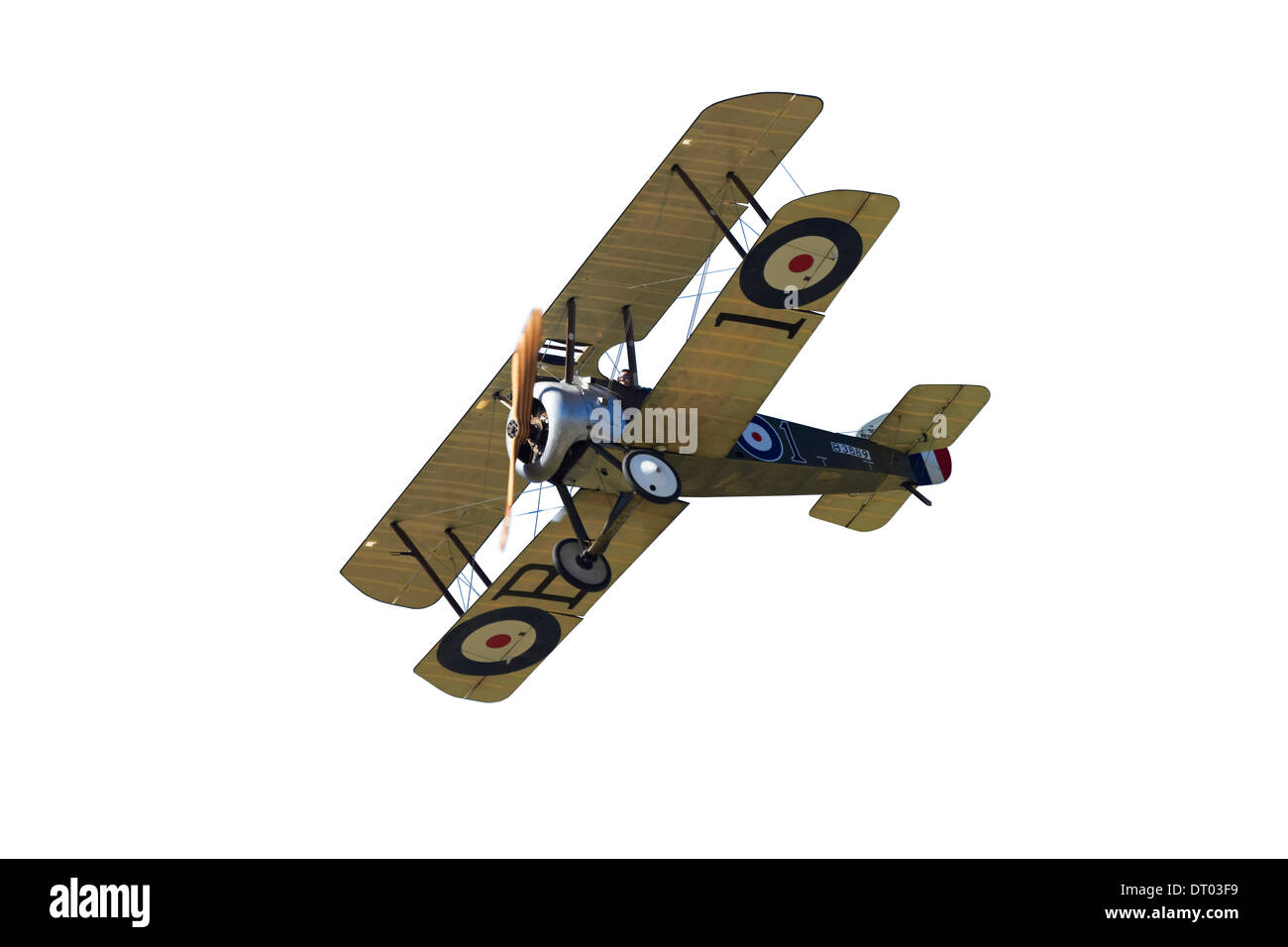 Cutout of Sopwith Camel - WWI Fighter Plane Stock Photo