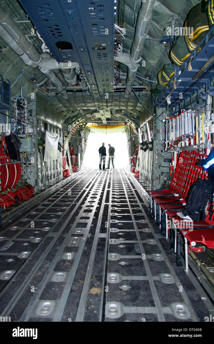 Creative Interior Image Of C130 Military Cargo Aircraft With Cargo Bay