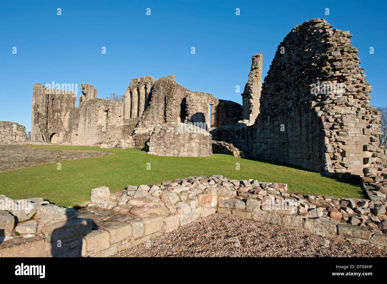 The impressive ruins of Kildrummy Castle near Alford, Aberdeenshire ...