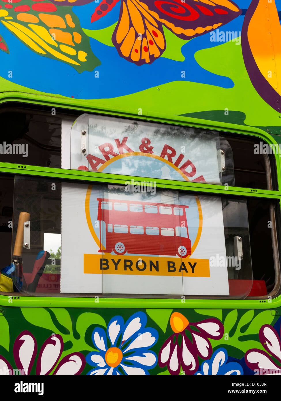 Byron Bay Park and Ride Bus Australia Stock Photo