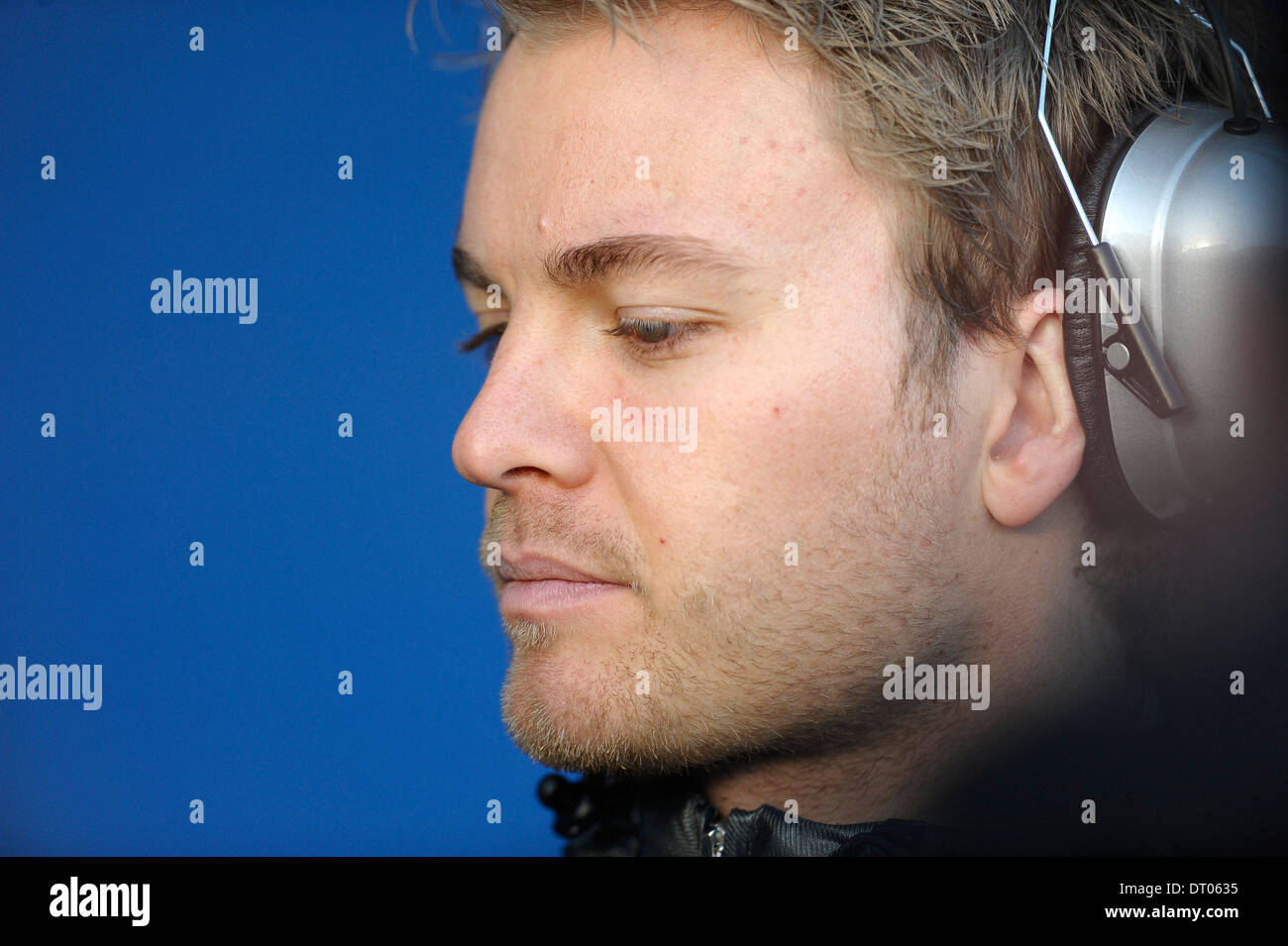 Nico Rosberg (GER), Mercedes during Formula One Tests, Jerez, Spain Feb.2014 Stock Photo