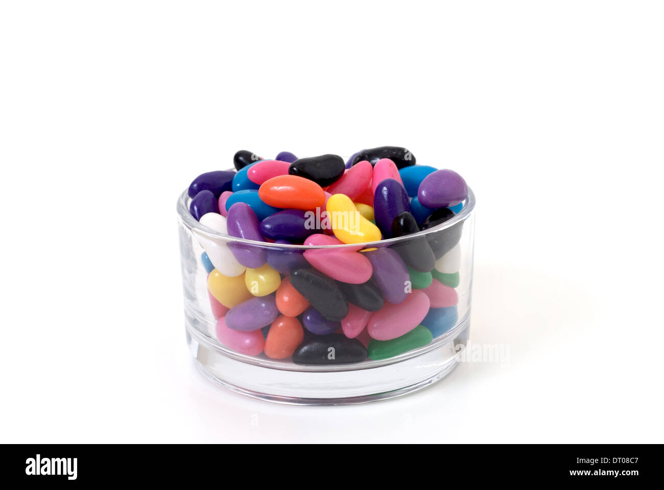 Jar of Jelly Beans Cut Out. Stock Photo