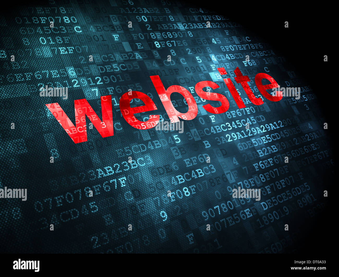 SEO web design concept: Website on digital background Stock Photo - Alamy