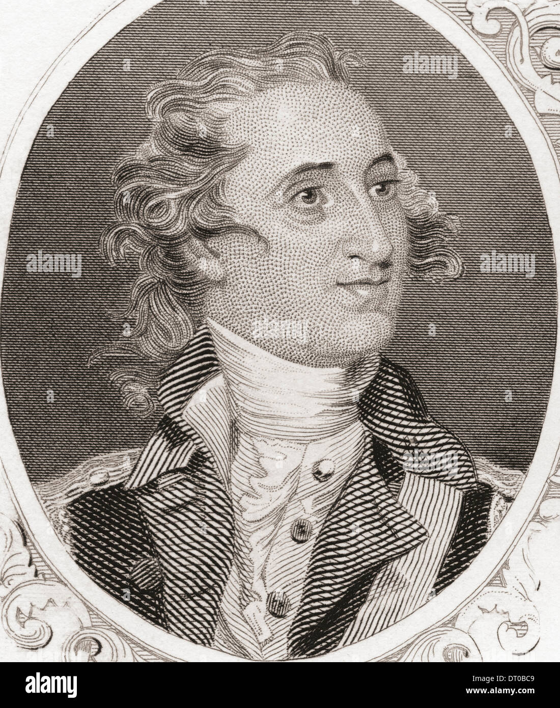 Thomas Pinckney, 1750 – 1828.  American statesman, diplomat, veteran of  the American Revolutionary War and the War of 1812 Stock Photo