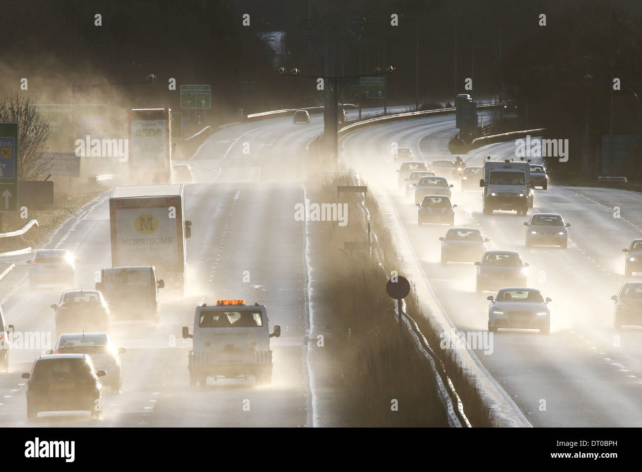 Busy main trunk road a14 hi-res stock photography and images - Alamy