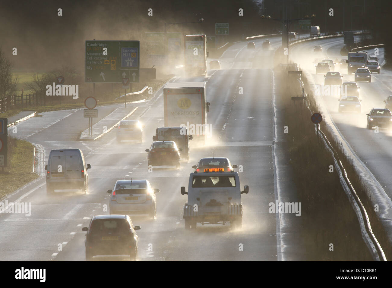 Busy main trunk road a14 hi-res stock photography and images - Alamy
