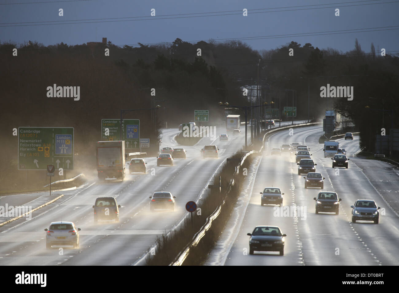 Busy main trunk road a14 hi-res stock photography and images - Alamy